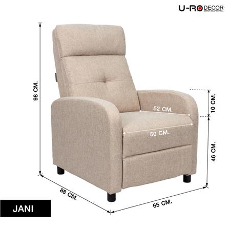 RECLINER U-RODECOR JANI สีเบจ_13