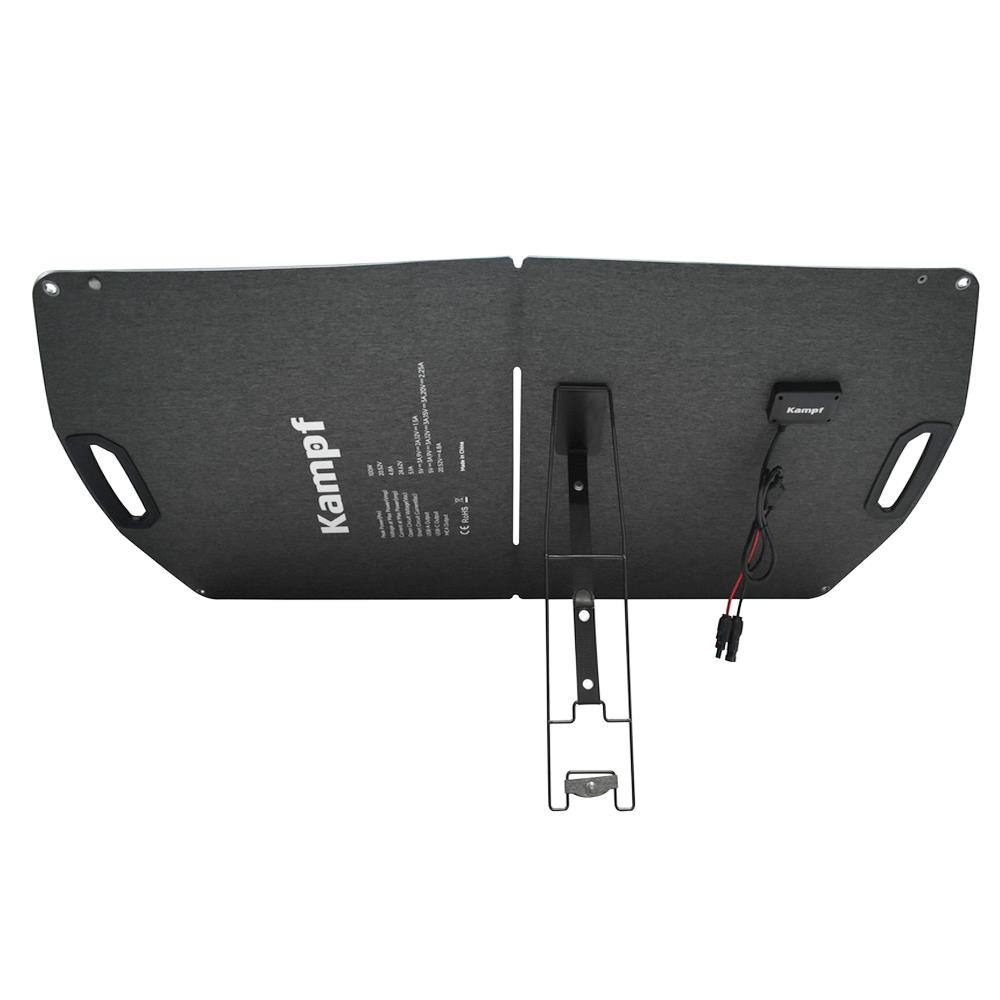 แผงโซลาร์เซลล์แบบพกพา KAMPF KP-100 100 วัตต์ สีดำ