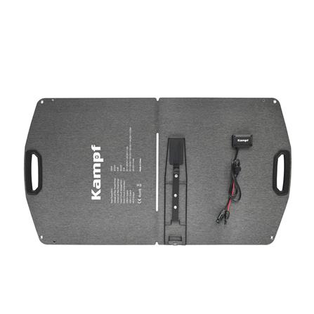 แผงโซลาร์เซลล์แบบพกพา KAMPF KP-100 100 วัตต์ สีดำ_1