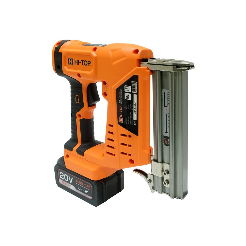 เครื่องยิงตะปูไร้สาย (พร้อมแบตเตอรี่) HI-TOP FJ-20 30 มม. 20 โวลต์