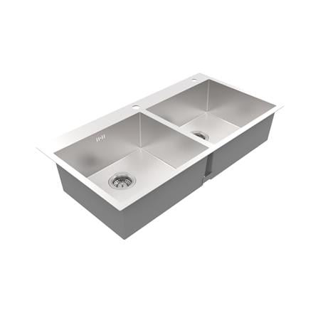 ซิงค์ฝัง 2 หลุม MEX SQ982-MF สีเงิน_2