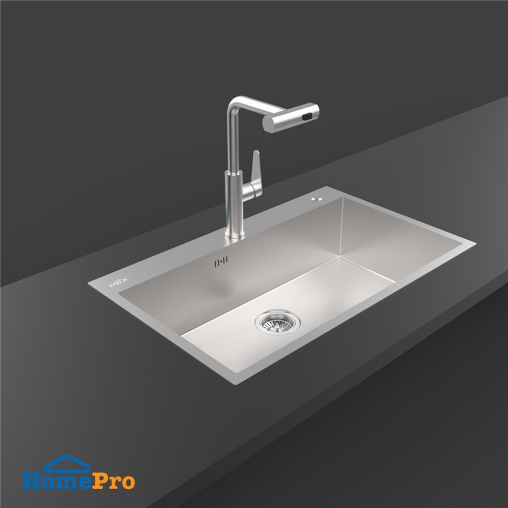 ซิงค์ฝัง 1 หลุม MEX SQ82-MF สีเงิน