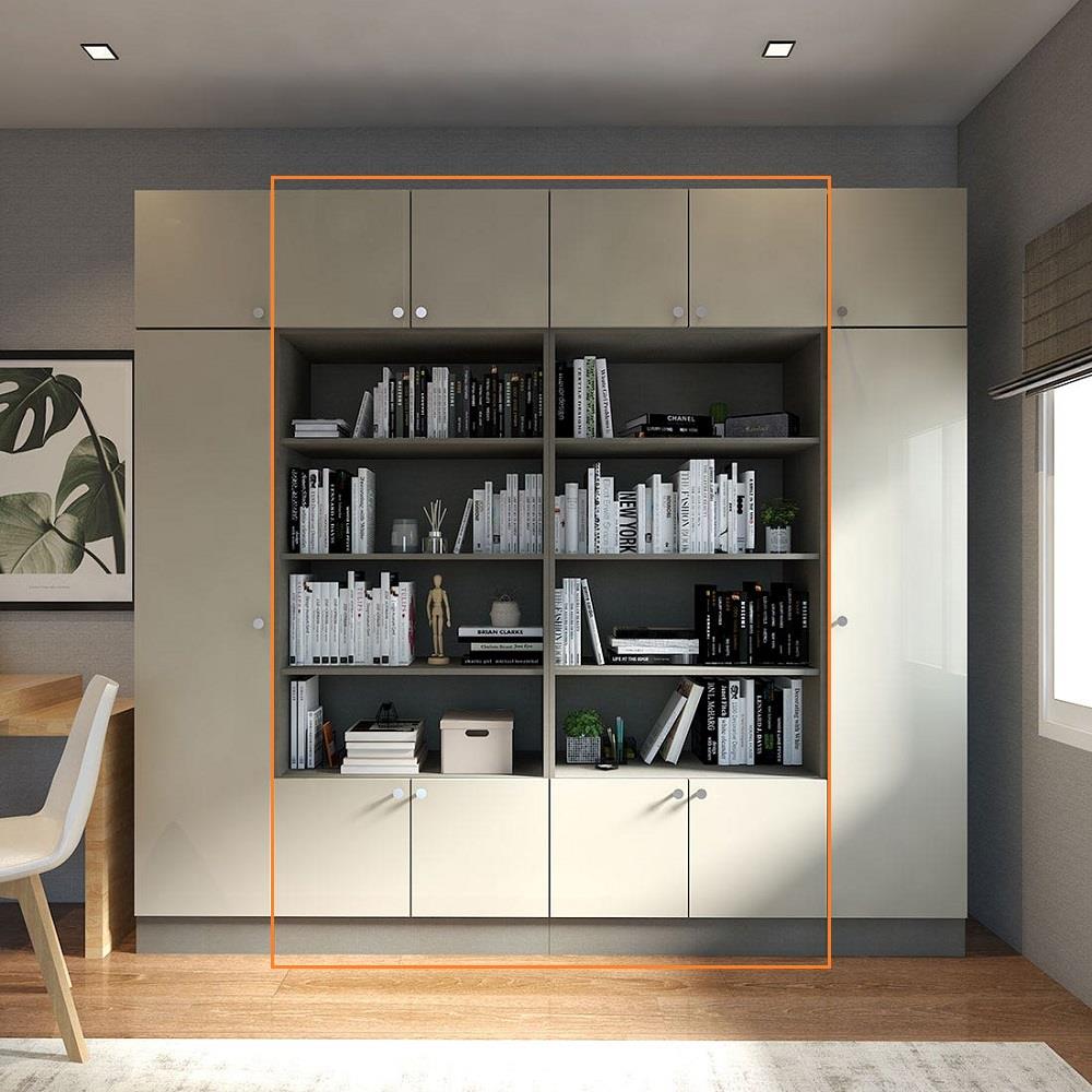 ตู้สูงบานผสม KONCEPT CONTINI PLUS 19232979 80 ซม. สีครีม