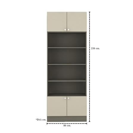 ตู้สูงบานผสม KONCEPT CONTINI PLUS 19232979 80 ซม. สีครีม_3