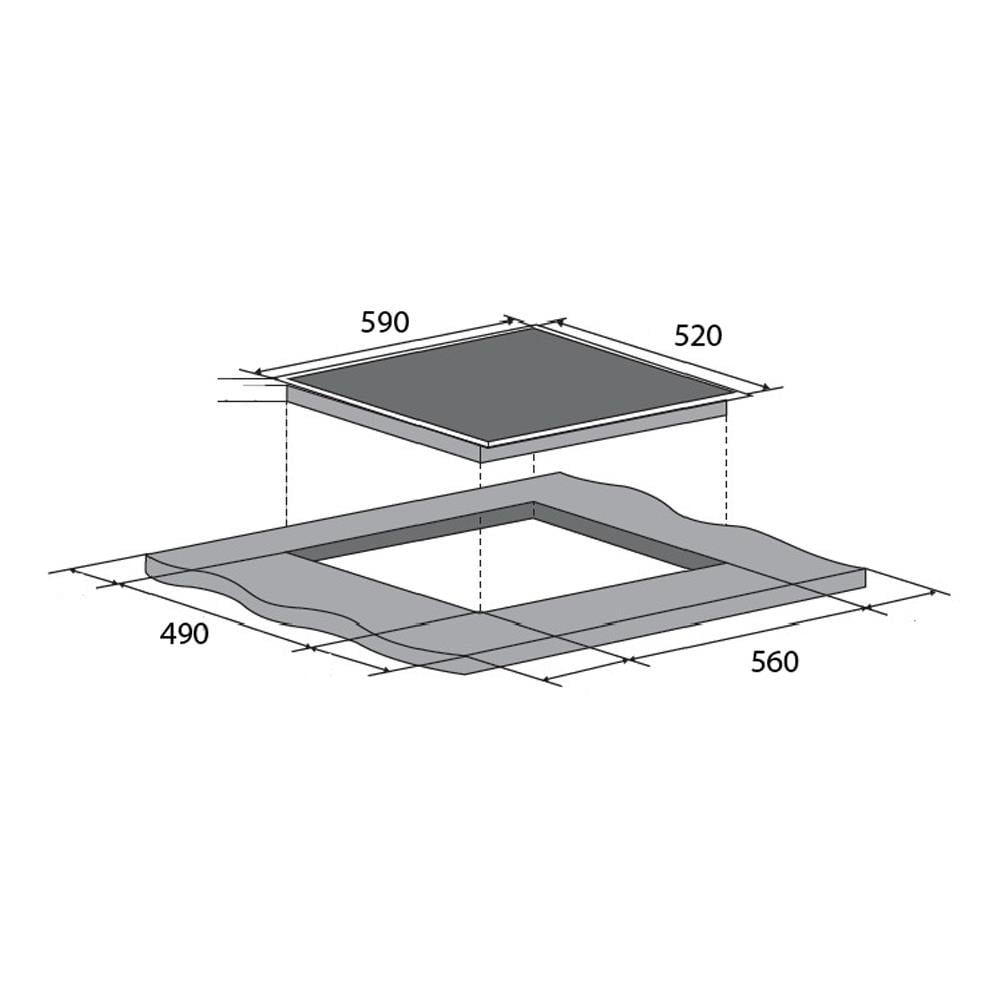 เตาฝังอินดักชั่น TECNOPLUS IDH 3059 DGBOOSTER 60 ซม.