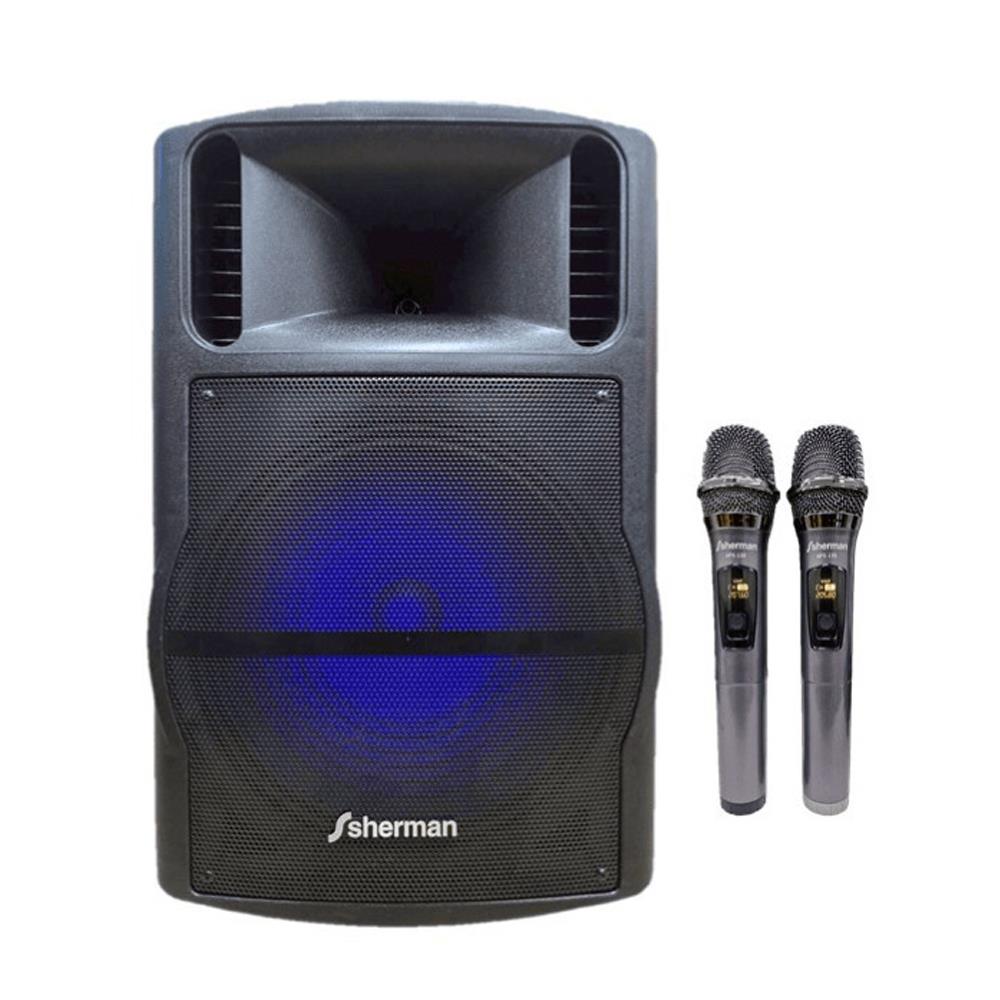 ลำโพงบลูทูธพร้อมไมค์คู่ SHERMAN APS-130