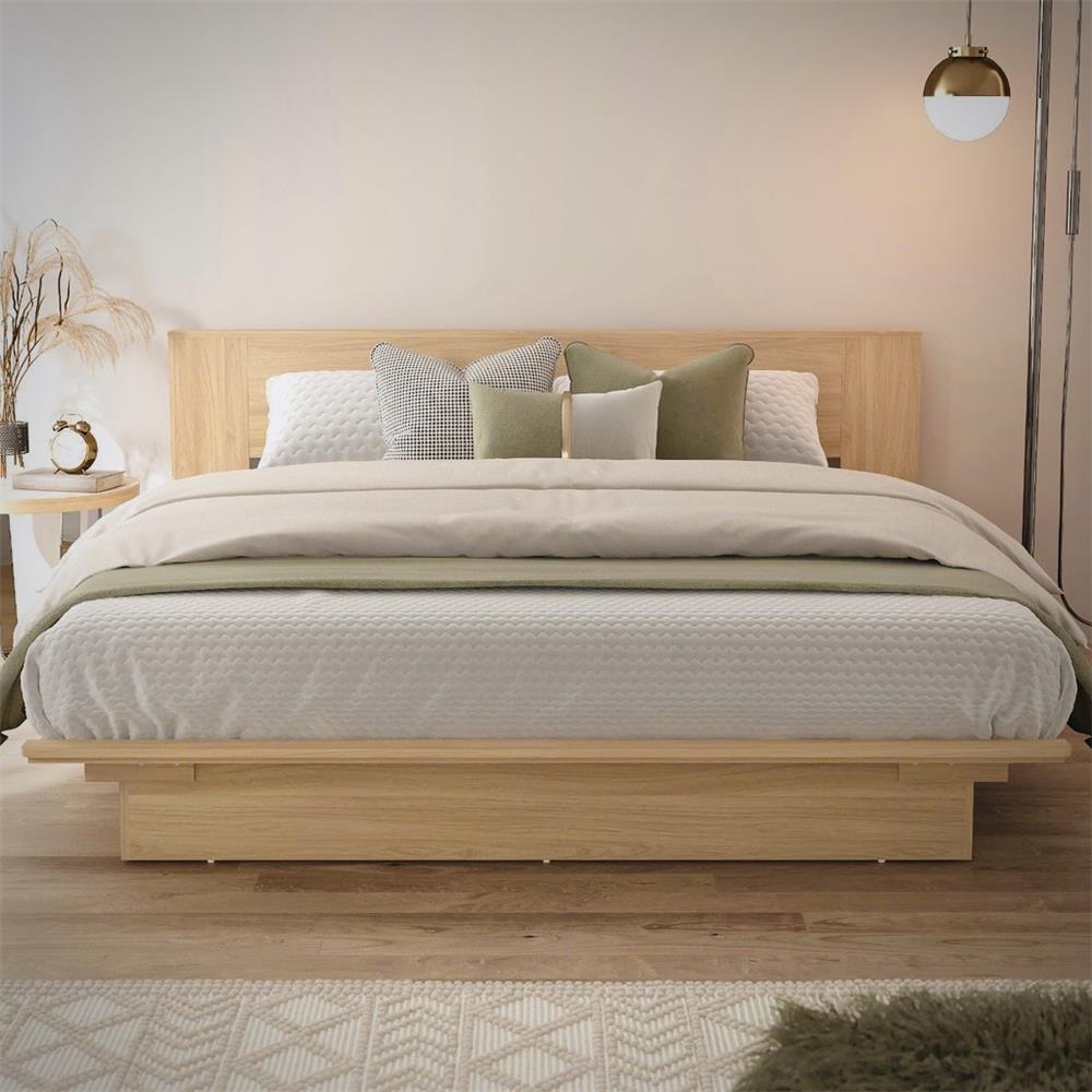 เตียง 5 ฟุต TOMATO HOME B-DQB-01 สีอิชิโอ๊ค