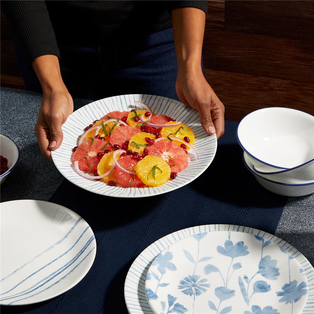 ชุดจานชาม CORELLE BOTANICAL STRIPES (ชุด 12 ชิ้น)