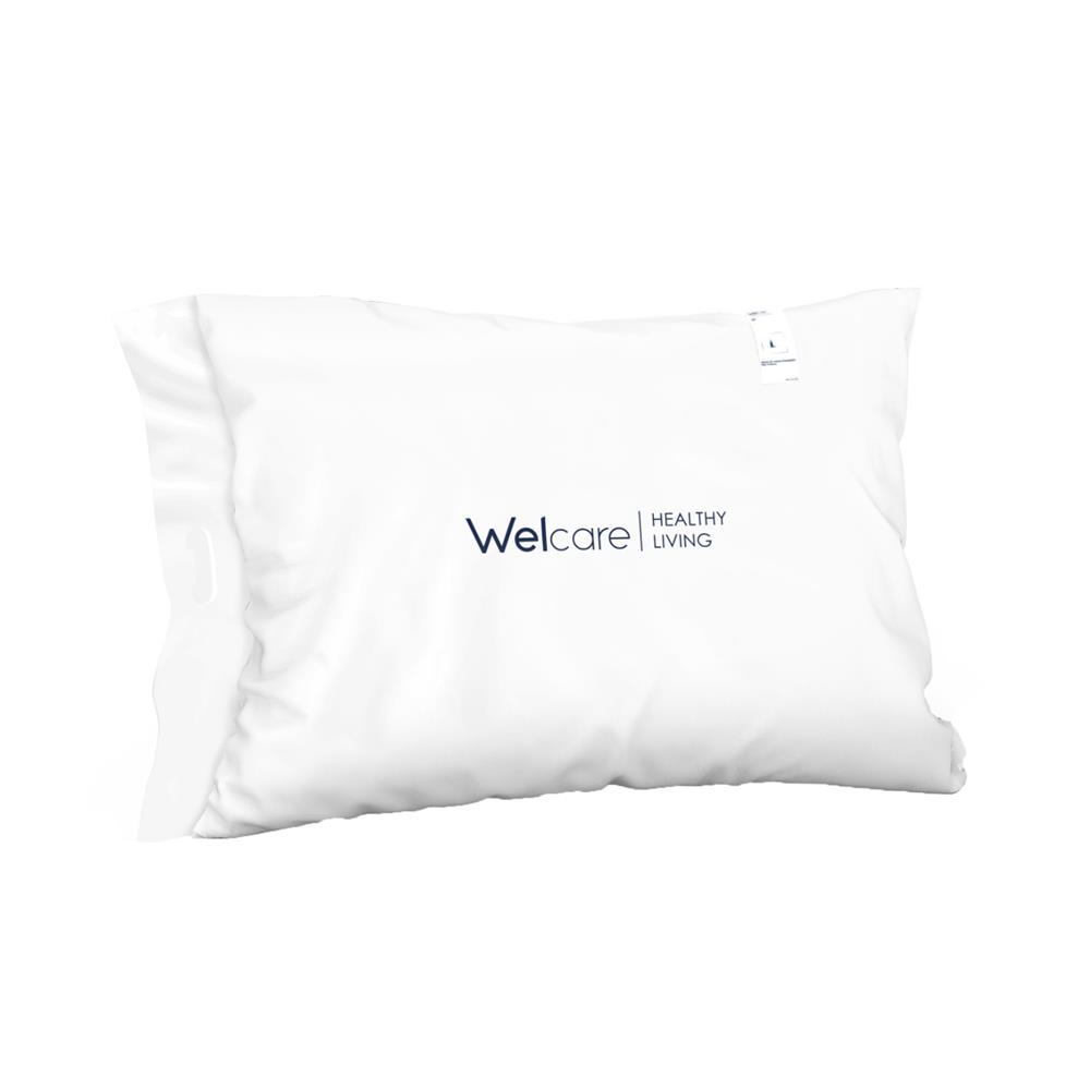 หมอนหนุน ขนห่านเทียม WELCARE COOL TOUCH 49x74x19 ซม. สีขาว