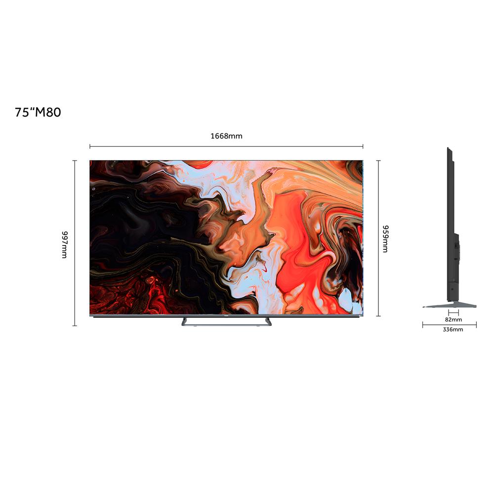 ทีวี มินิคิวแอลอีดี 75 นิ้ว HAIER (4K, MINI QLED, GOOGLE TV) H75M80FUX