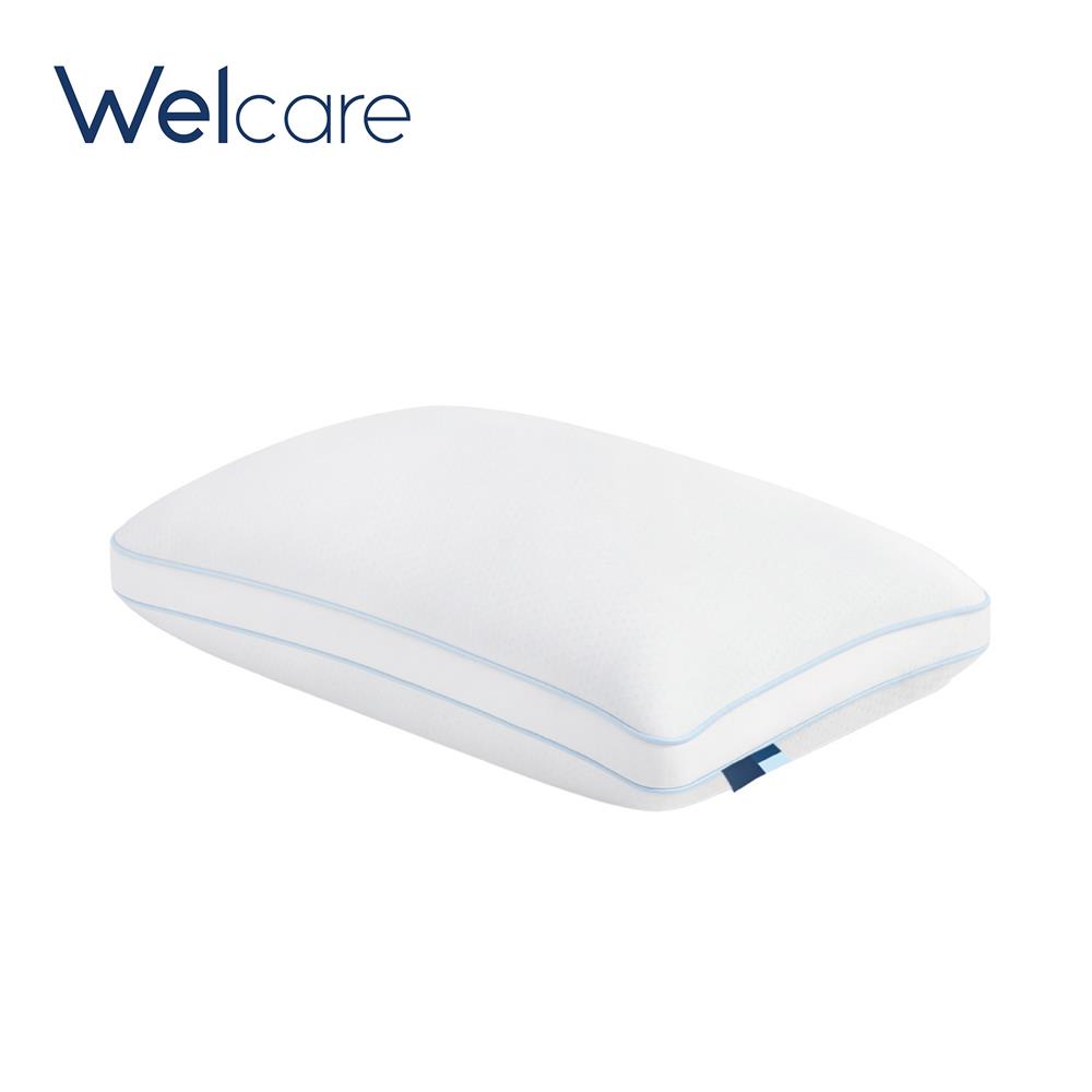 หมอนหนุน ขนห่านเทียม WELCARE COOL TOUCH 49x74x23 ซม. สีขาว