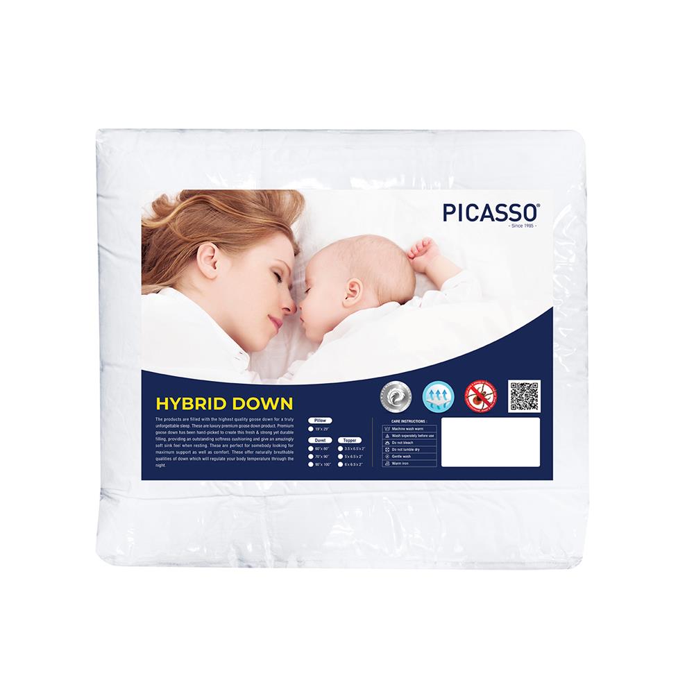 ไส้ผ้านวม PICASSO HYBRID DOWN 100x90 นิ้ว สีขาว