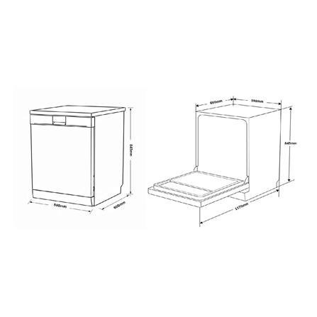 เครื่องล้างจานตั้งพื้น HAFELE ECO PIXELS 495.06.536_5