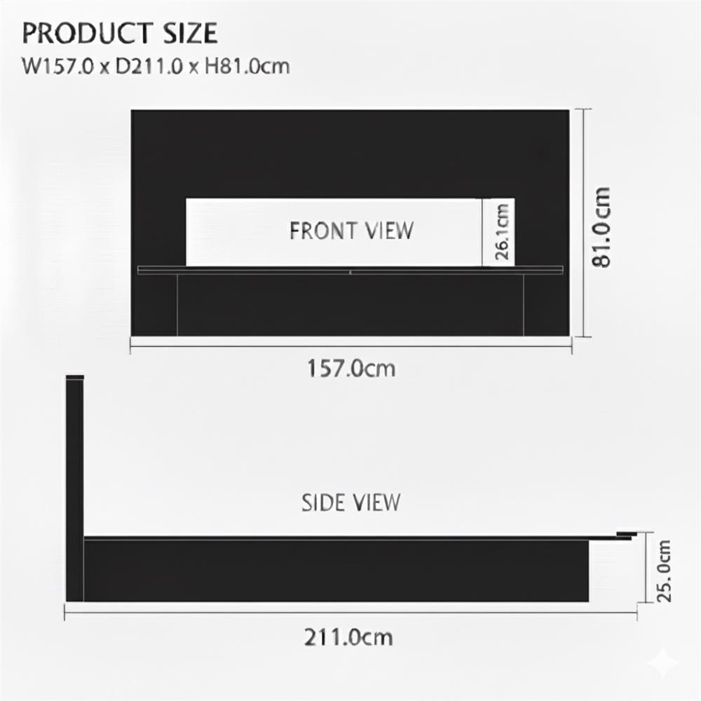 เตียง 5 ฟุต TOMATO HOME B-DQB-04 สีแบล็กโอ๊ค