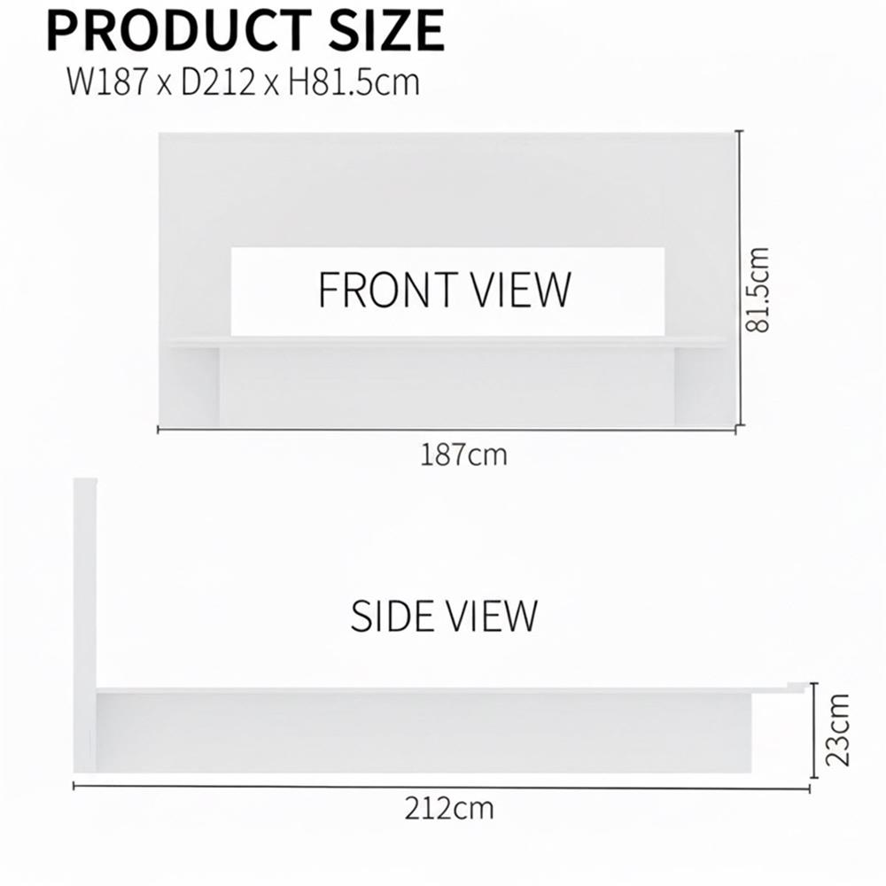 เตียง 6 ฟุต TOMATO HOME B-DK-01 สีขาว