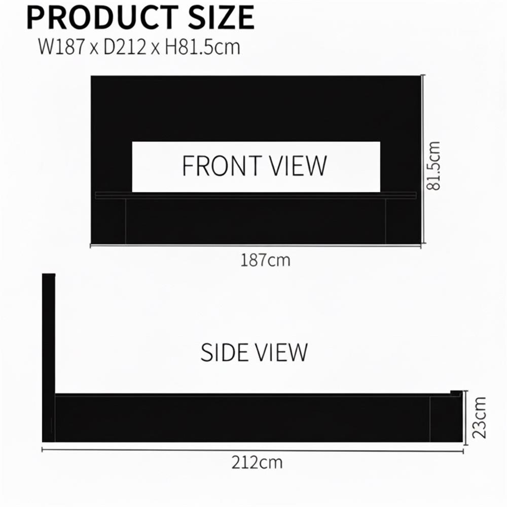 เตียง 6 ฟุต TOMATO HOME B-DK-04 สีแบล็กโอ๊ค