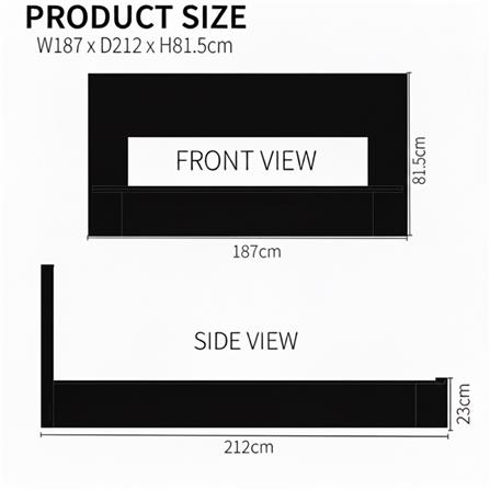 เตียง 6 ฟุต TOMATO HOME B-DK-04 สีแบล็กโอ๊ค_5