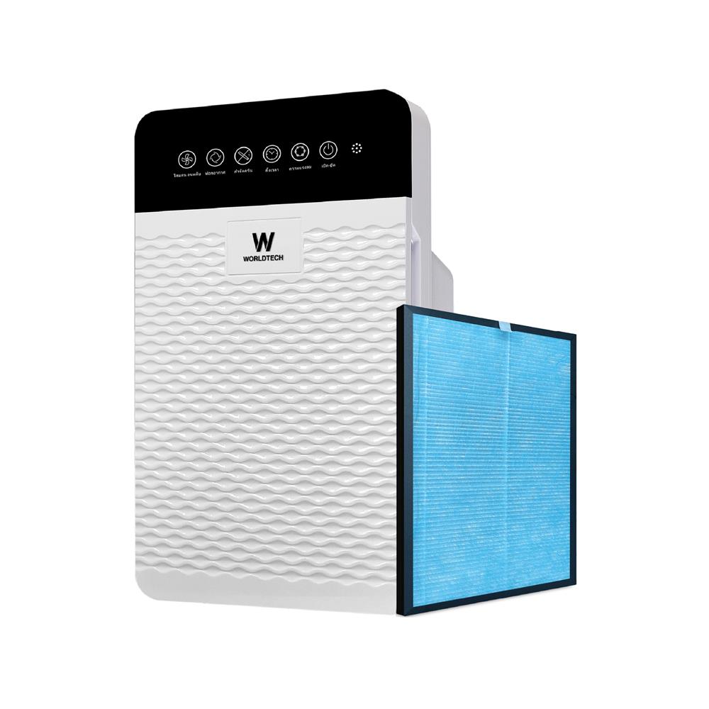 เครื่องฟอกอากาศ WORLDTECH WT-P30 30 ตร.ม. สีขาว