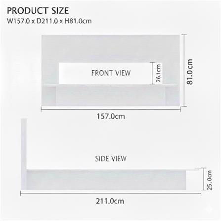 เตียง 5 ฟุต TOMATO HOME B-DQB-02 สีขาว_4