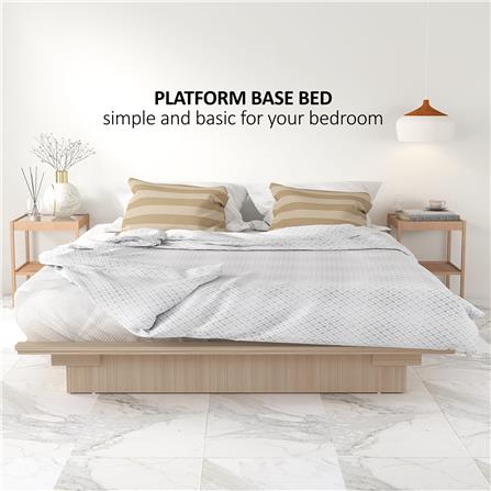 เตียง 6 ฟุต TOMATO HOME B-SK-04 สีแพลงโอ๊ค_3