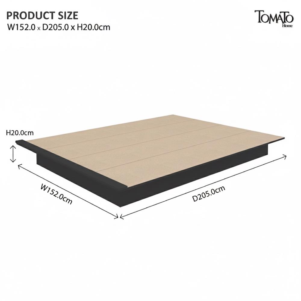 เตียง 5 ฟุต TOMATO HOME B-SQ-04 สีดำ