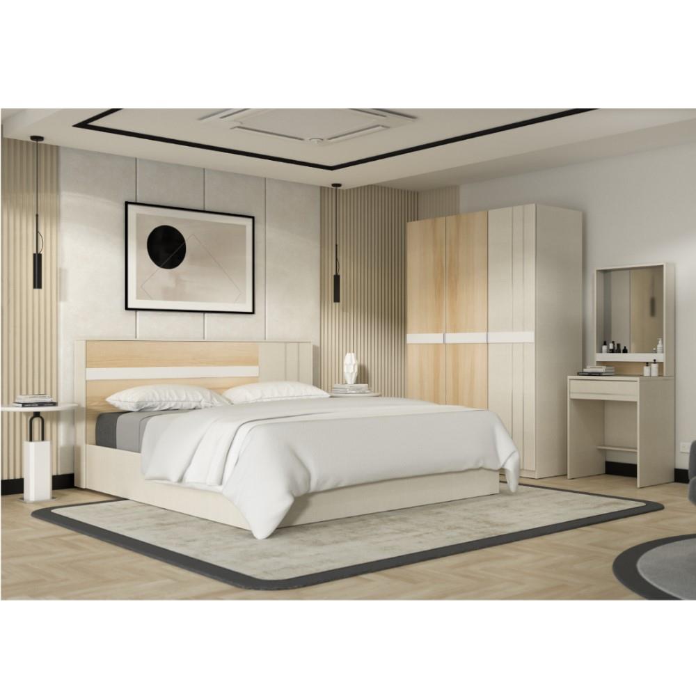 ชุดห้องนอน 6 ฟุต KONCEPT MAZE 2-19250614 สีไอโวรี่/ลินด์เบิร์ก