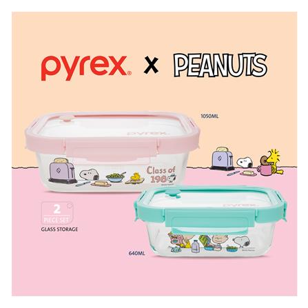 ชุดกล่องอาหารแก้ว PYREX SNOOPY BRUNCH 0.64 ลิตร และ 1.05 ลิตร (แพ็ก 2 ชิ้น)_4