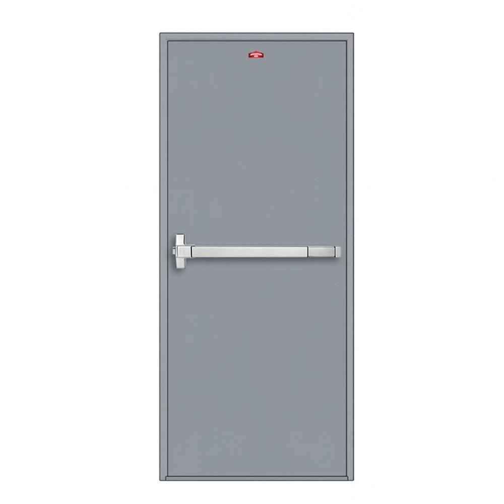 ชุดประตูเหล็กทนไฟ PROFESSIONAL DOOR FD2G 96.4x204.8 ซม. สีเทา (เปิดด้านซ้าย ออกด้านนอก)