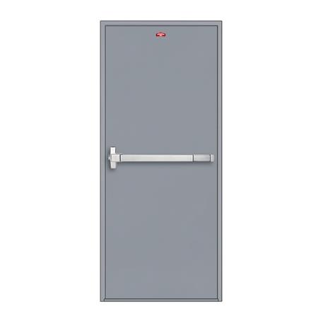ชุดประตูเหล็กทนไฟ PROFESSIONAL DOOR FD2G 96.4x204.8 ซม. สีเทา (เปิดด้านซ้าย ออกด้านนอก)