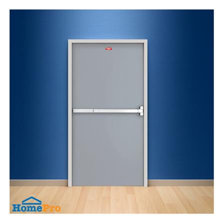 ชุดประตูเหล็กทนไฟ PROFESSIONAL DOOR FD2G 96.4x204.8 ซม. สีเทา (เปิดด้านขวา ออกด้านนอก)_2