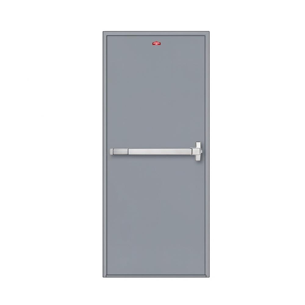 ชุดประตูเหล็กทนไฟ PROFESSIONAL DOOR FFD100G 106.4x204.8 ซม. สีเทา (เปิดด้านขวา ออกด้านนอก)
