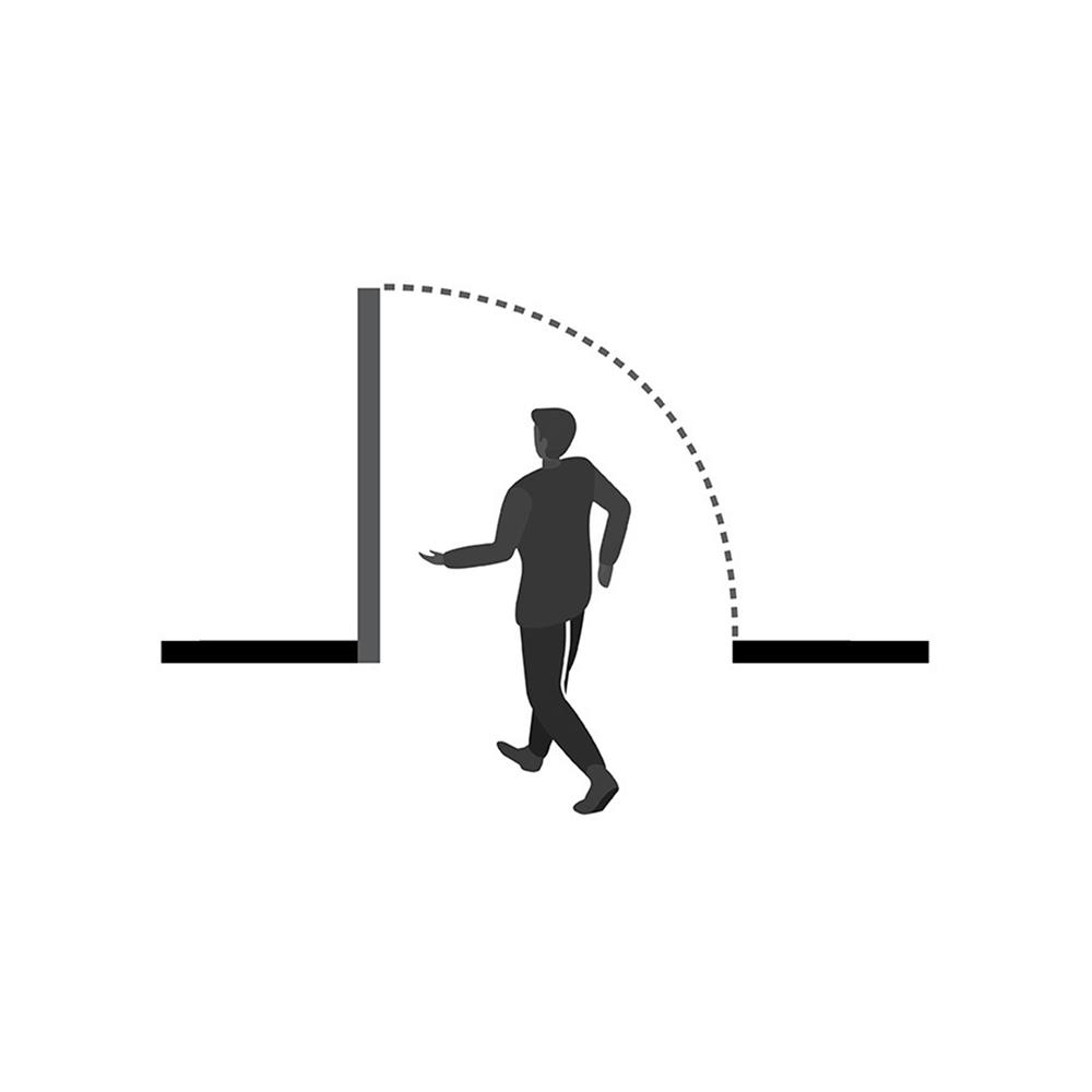 ชุดประตูเหล็กทนไฟ PROFESSIONAL DOOR FFD100G 106.4x204.8 ซม. สีเทา (เปิดด้านขวา ออกด้านนอก)