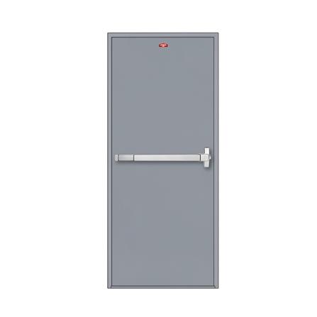 ชุดประตูเหล็กทนไฟ PROFESSIONAL DOOR FFD100G 106.4x204.8 ซม. สีเทา (เปิดด้านขวา ออกด้านนอก)