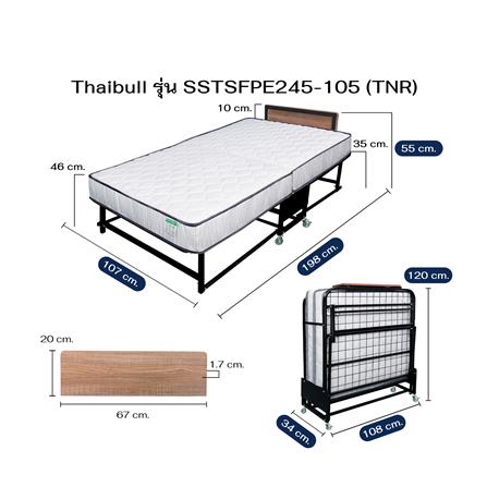 เตียงพับพร้อม TOPPER THAIBULL SSTSFPE245-105TNR 107x198x55 ซม. สีดำ_11