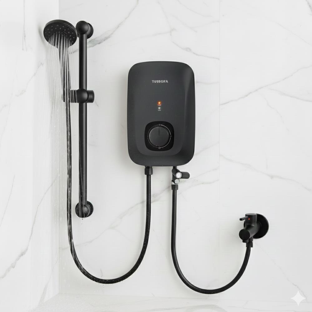 เครื่องทำน้ำอุ่น TURBORA AC-35E สีดำ 3500 วัตต์