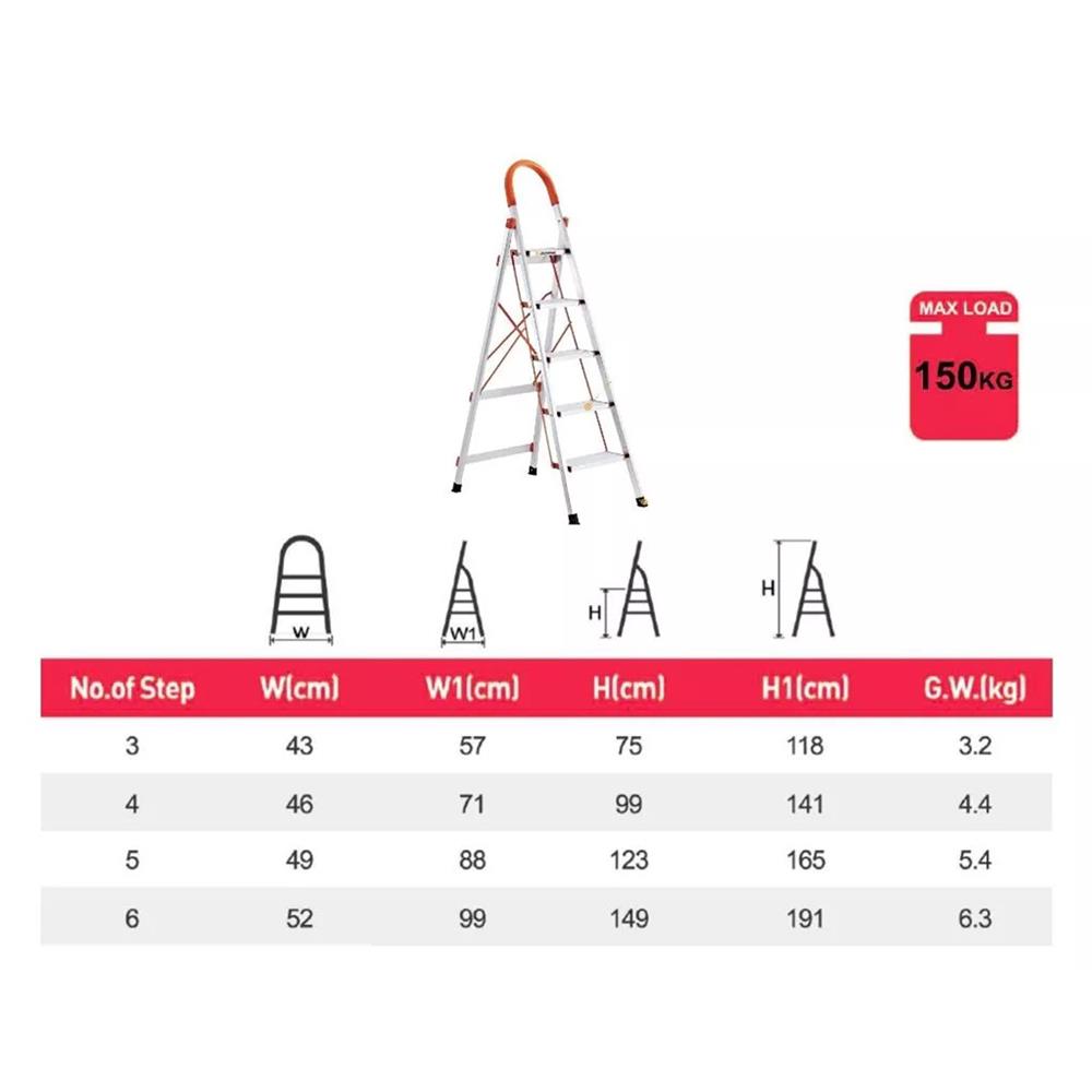 บันได STEP 3 ขั้น BARCO SSHL-003-ORG สีเงิน