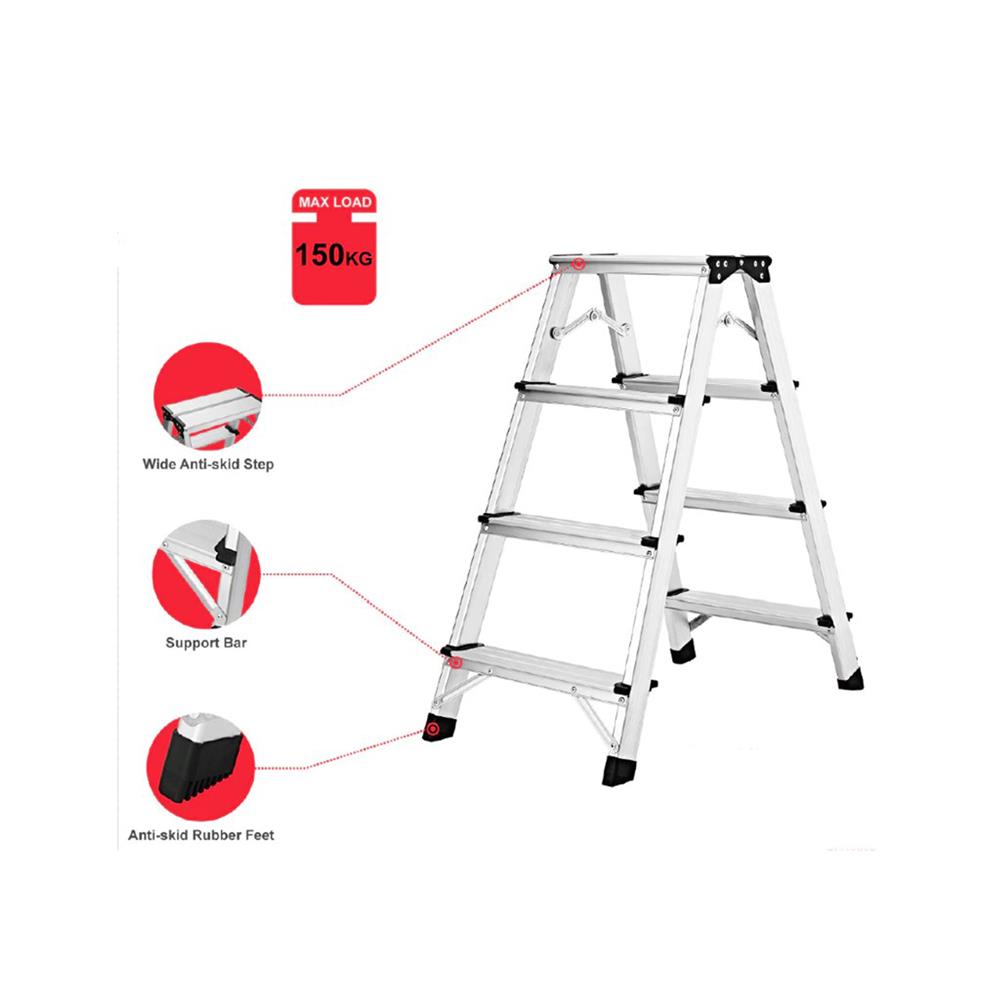 บันได STEP 4 ขั้น BARCO ADHL-004-ALU สีอะลูมิเนียม