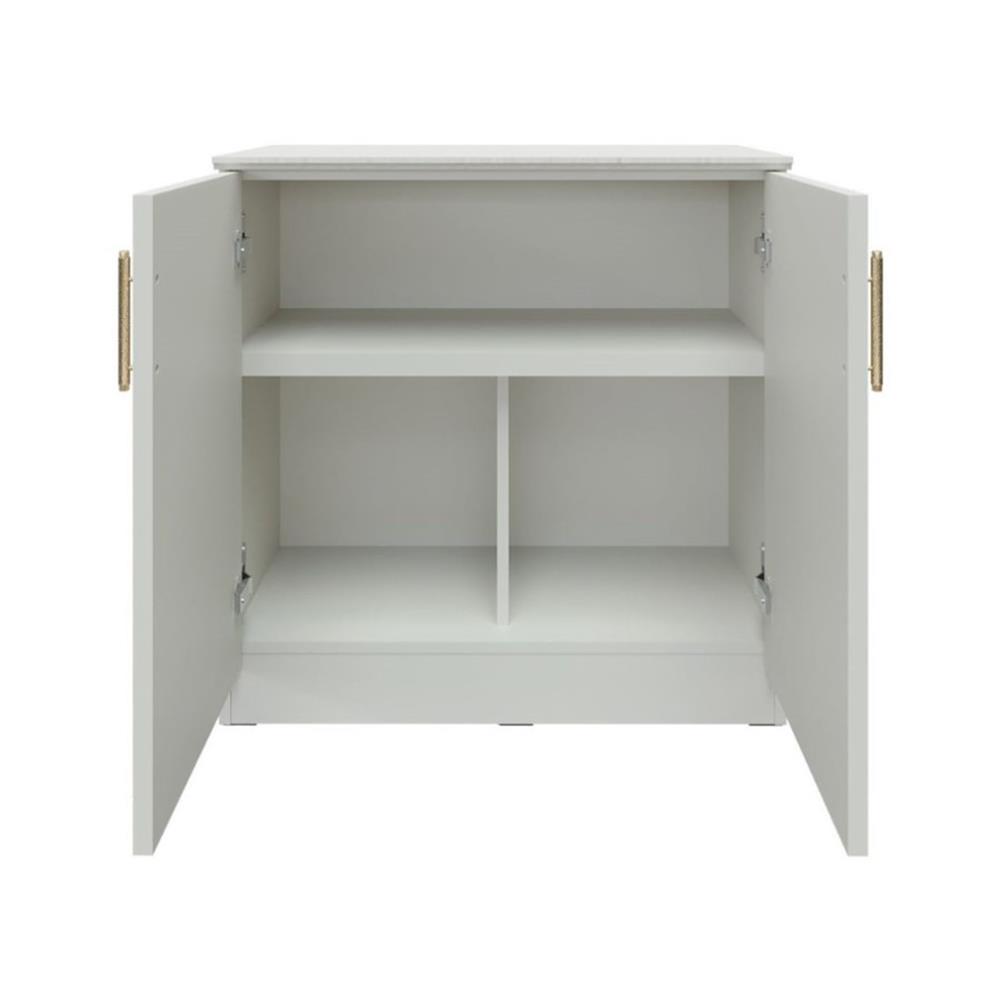 ตู้เตี้ยบานเปิด SB FURNITURE QUINN 19228845 80 ซม. สีเทาอ่อน