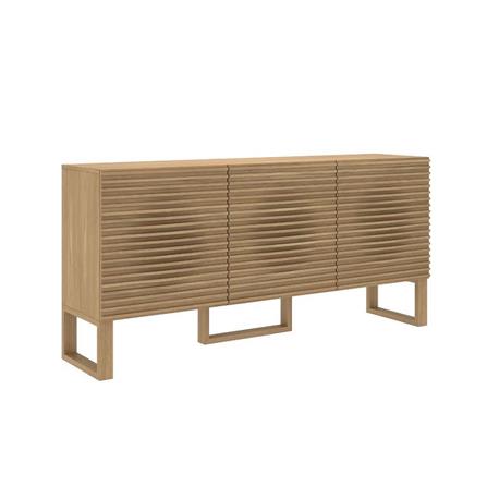 ตู้เตี้ยบานเปิด SB FURNITURE WEAVER 19243377 180 ซม. สีไม้ธรรมชาติ_2