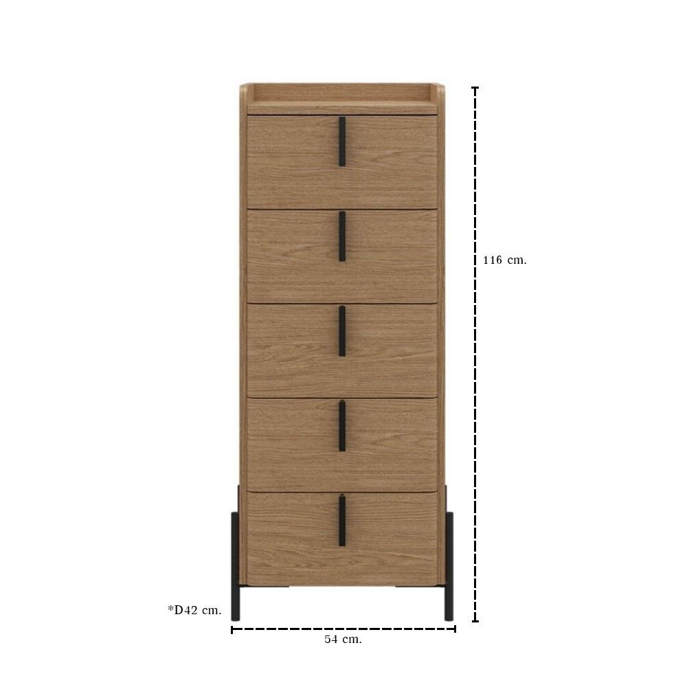 ตู้สูง SB FURNITURE WANATA 19239515 54 ซม. สีโอ๊ค