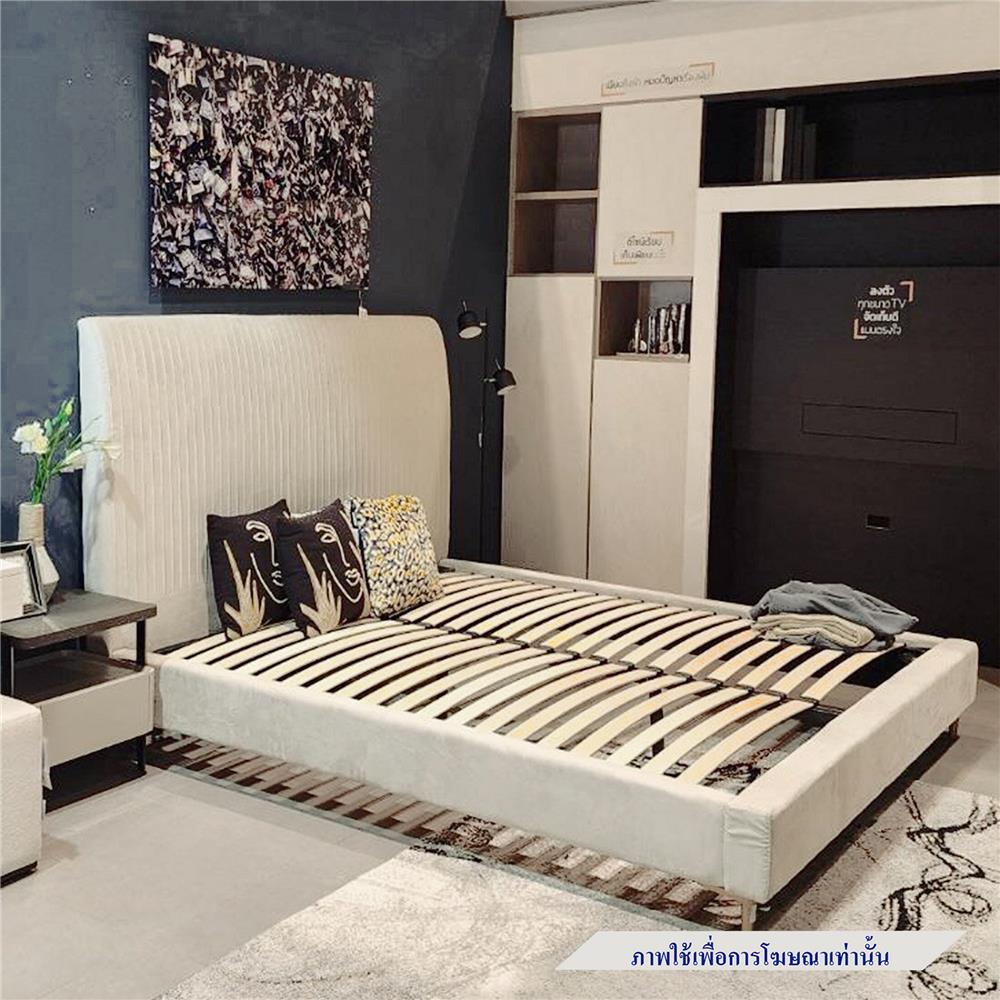 เตียง 6 ฟุต SB FURNITURE GRACELYN 19236490 สีครีม
