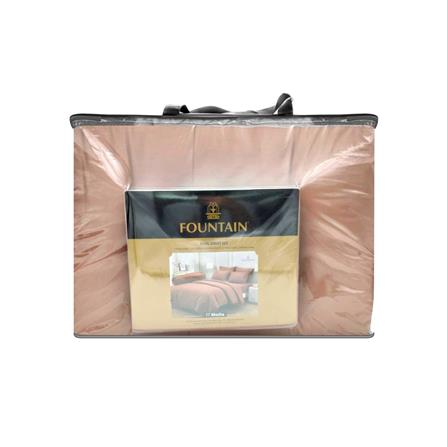 ชุดผ้าปูที่นอน 6 ฟุต (ชุด 6 ชิ้น) FOUNTAIN COLOR 70201-FT MOCHA_3