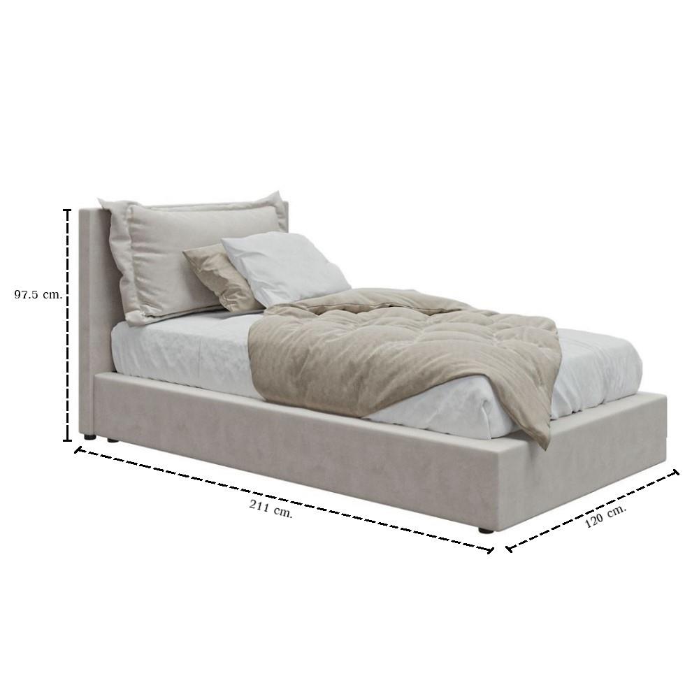 เตียง 3.5 ฟุต SB FURNITURE SNOOZE 19243104 สีครีม