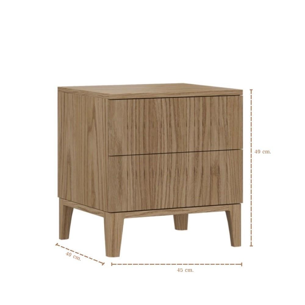 ตู้ข้างเตียง SB FURNITURE WENKA 45 ซม. สีไม้อ่อน