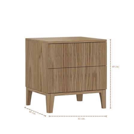 ตู้ข้างเตียง SB FURNITURE WENKA 45 ซม. สีไม้อ่อน_3