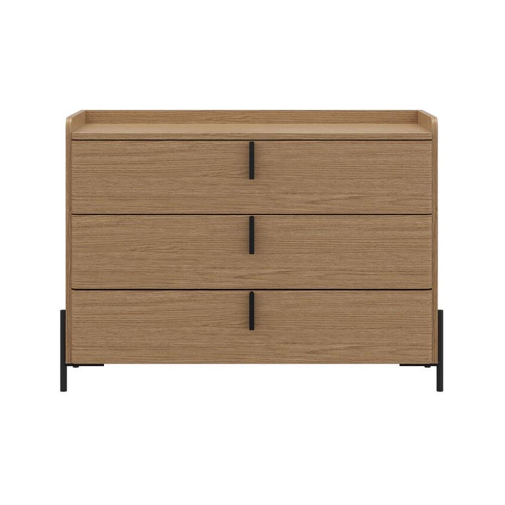 ตู้ลิ้นชัก 3 ชั้น SB FURNITURE WANATA 19239514 104x75 ซม. สีโอ๊ค