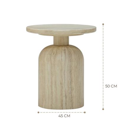 โต๊ะข้าง SB FURNITURE WESTINA 19243382 45 ซม. สีครีม_3