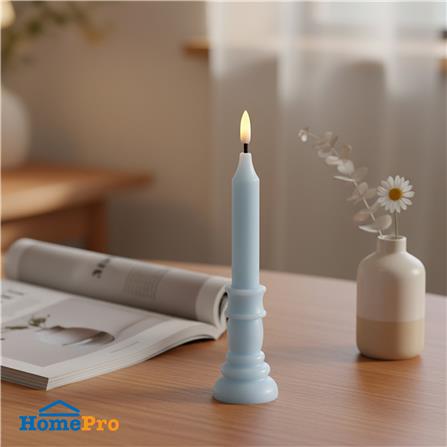 เทียนตกแต่ง LED CLAIRE 22.5 ซม. สีฟ้า_4