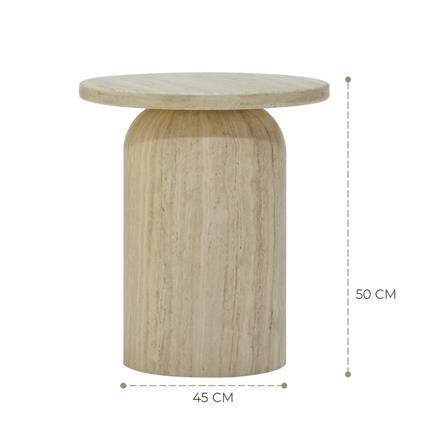 โต๊ะข้าง SB FURNITURE WESTINO 19243383 45 ซม. สีครีม_3