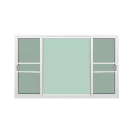 หน้าต่างบานเลื่อน อะลูมิเนียม S-F-S KPA โมเดิร์น 180x110 ซม. สีขาว_1